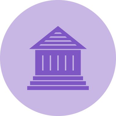 Bina. Web simgesi basit illüstrasyon