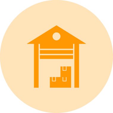 Bir çiftlik simgesinin vektör illüstrasyonu