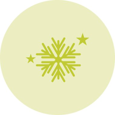 Eşsiz kar tanesi vektör çizgisi simgesi