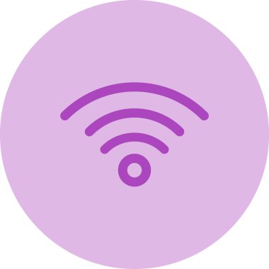 Kablosuz. Web simgesi basit illüstrasyon