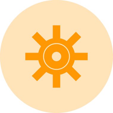 Vektör güneş simgesi illüstrasyonu