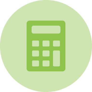 Hesap makinesi. Web simgesi basit illüstrasyon