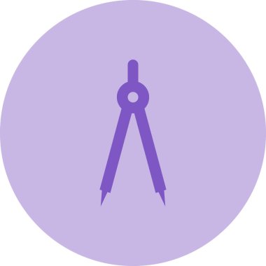 Pusula. Web simgesi basit illüstrasyon