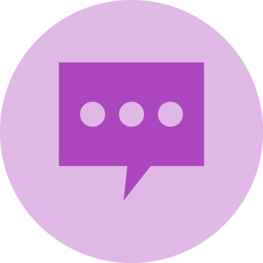 Mesaj var. Web simgesi basit illüstrasyon