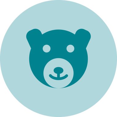 Ayı. Web simgesi basit illüstrasyon