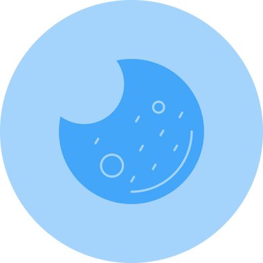 ay web simge vektör çizim