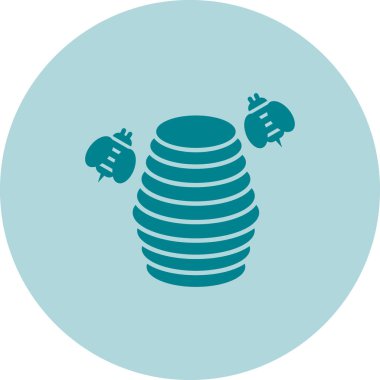 Bir çiftlik simgesinin vektör illüstrasyonu