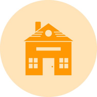 Modern yapı simgesinin vektör illüstrasyonu