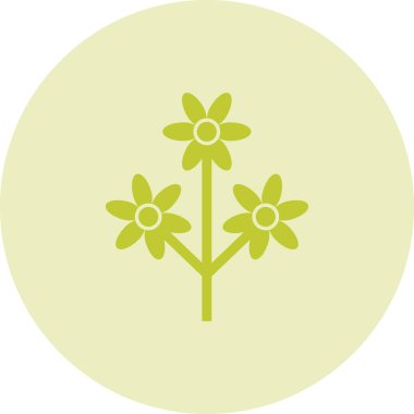 çiçek simgesi vektör illüstrasyonu