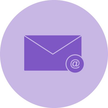 E-posta. Web simgesi basit illüstrasyon