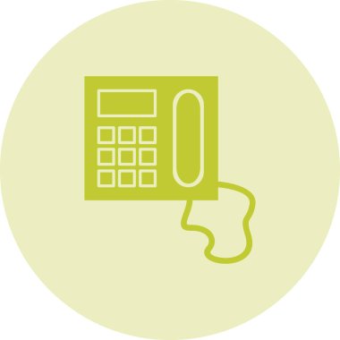 Hesap makinesi. Web simgesi basit illüstrasyon