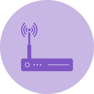 Kablosuz. Web simgesi basit illüstrasyon