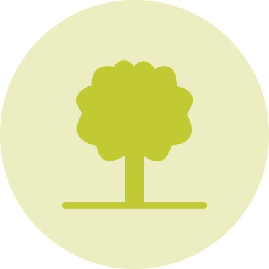 ağaç simgesi, vektör illüstrasyonu