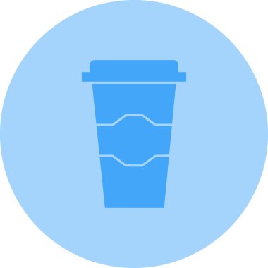 Bardak. Web simgesi basit illüstrasyon