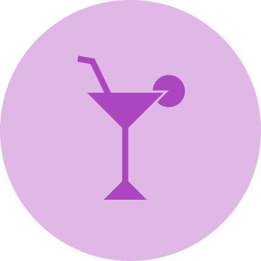 Kokteyl web simgesinin vektör illüstrasyonu