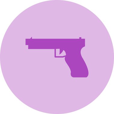 Silah. Web simgesi basit illüstrasyon