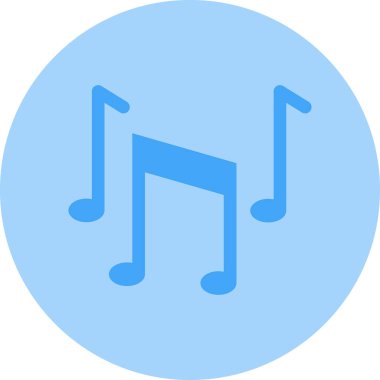 müzik simgesi, vektör illüstrasyonu