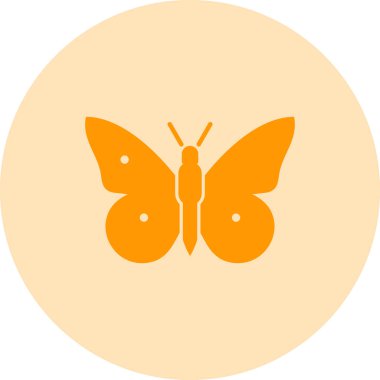 Kelebek. Web simgesi basit illüstrasyon