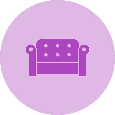 Kanepe. Web simgesi basit tasarım