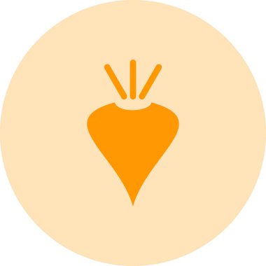 Havuç. Web simgesi basit illüstrasyon