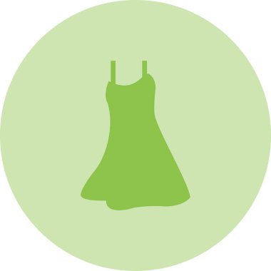 moda elbise simgesi, vektör illüstrasyonu