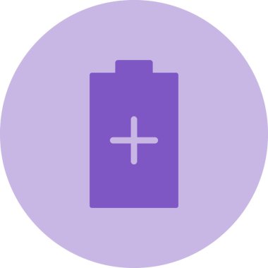 Pil simgesinin vektör illüstrasyonu