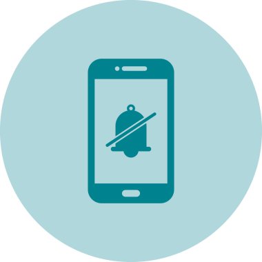 Açık kitaplı telefon, vektör simgesi basit illüstrasyon