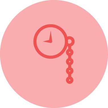 Beyaz arkaplanda izole edilmiş modaya uygun düz saat simgesi, tasarım zamanı, web tasarımı, logo, uygulama, vektör illüstrasyonu. vektör illüstrasyonu