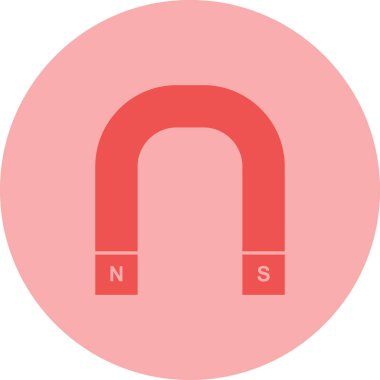 mıknatıs vektör renk simgesi