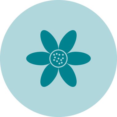 çiçek simgesi vektör illüstrasyonu