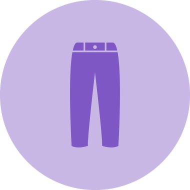 Pantolon. Web simgesi basit illüstrasyon