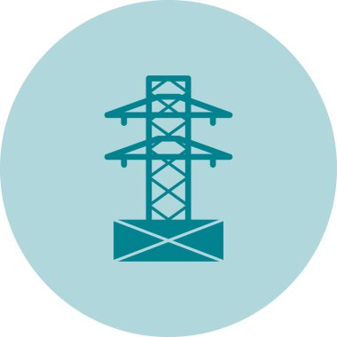 yüksek voltaj kule vektör çizimi