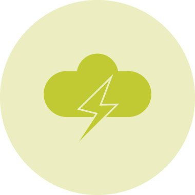 Bulut simgesi. Web illüstrasyonu