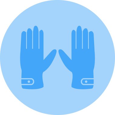 Mavi ve siyah simgenin vektör illüstrasyonu