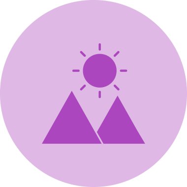 Güneş simgesinin vektör illüstrasyonu