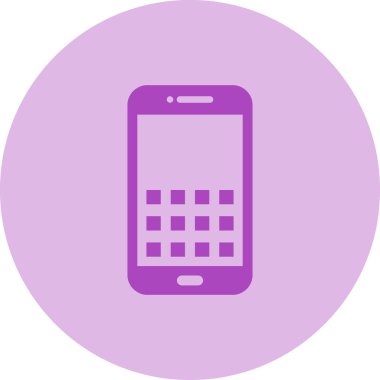 Mobil simgenin vektör illüstrasyonu