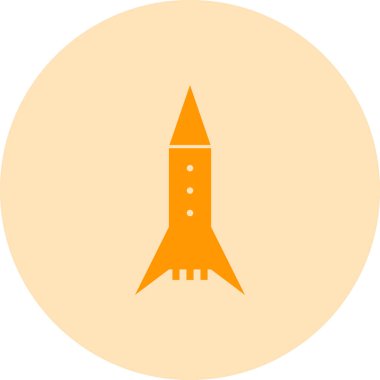 roket simgesi vektör illüstrasyon tasarımı