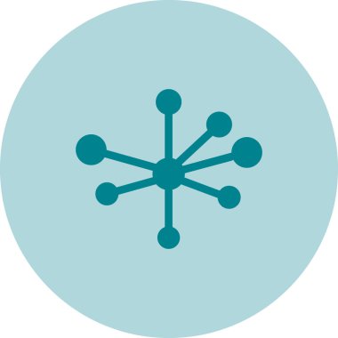 Molekül vektör simgesi modern basit vektör illüstrasyonu