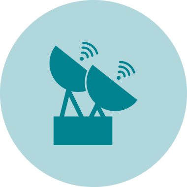 uydu anten vektör çizimi tasarımı