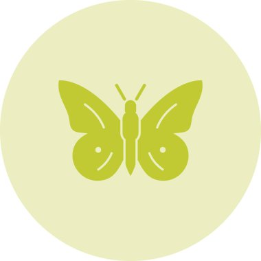 güzel kelebek vektör simgesi