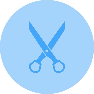 çapraz bıçak vektör ikonu. Beyaz arkaplanda izole edilmiş çizgi simgelerinin basit çizimi