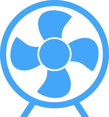 Moda tarzı izole edilmiş arka planda fan simgesi