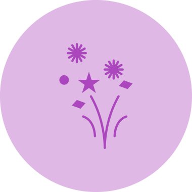 Çemberdeki bir çiçeğin vektör çizimi