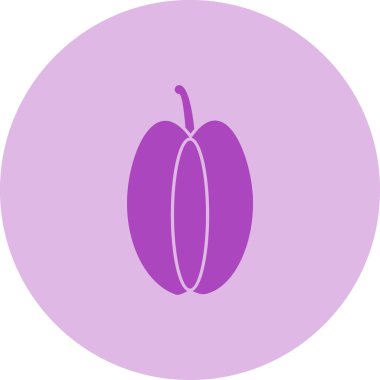 Patlıcan. Web simgesi basit illüstrasyon