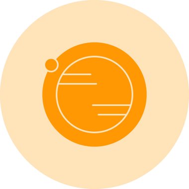 Gezegen Dünya simgesi, vektör çizimi