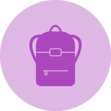 Sırt çantası. Web simgesi basit illüstrasyon