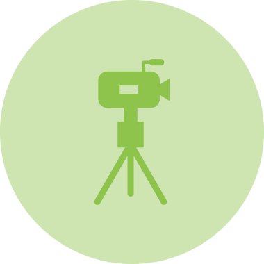 Video kamera simgesi. vektör illüstrasyonu