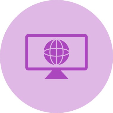 Modern bilgisayar simgesinin vektör illüstrasyonu