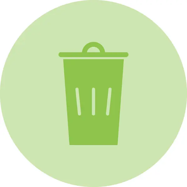 Trash Can Vector Icon Simple Illustration — Stock Vector