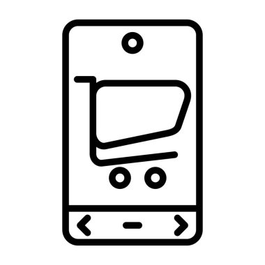 mobil simge, vektör illüstrasyonu